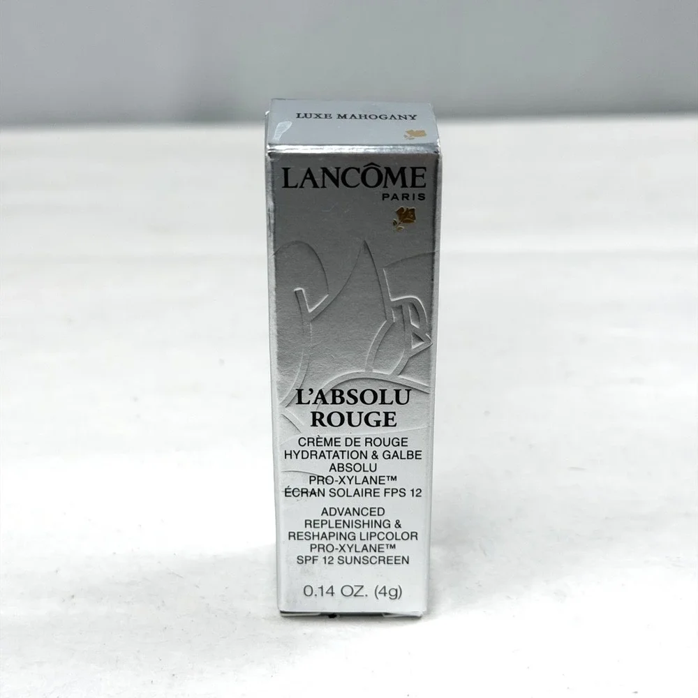 RARE Lancome L'Absolu Rouge Advanced Hydrating Lipstick Luxe Mahogany / New